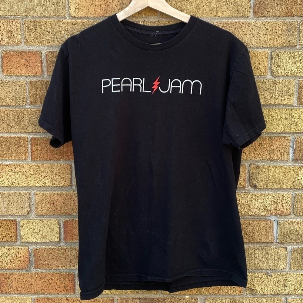 Y2K Pearl Jam Band Tour T Shirt Mind Your Manners 2016 Black